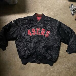 Vintage 90’s 49ers Black Bomber Jacket